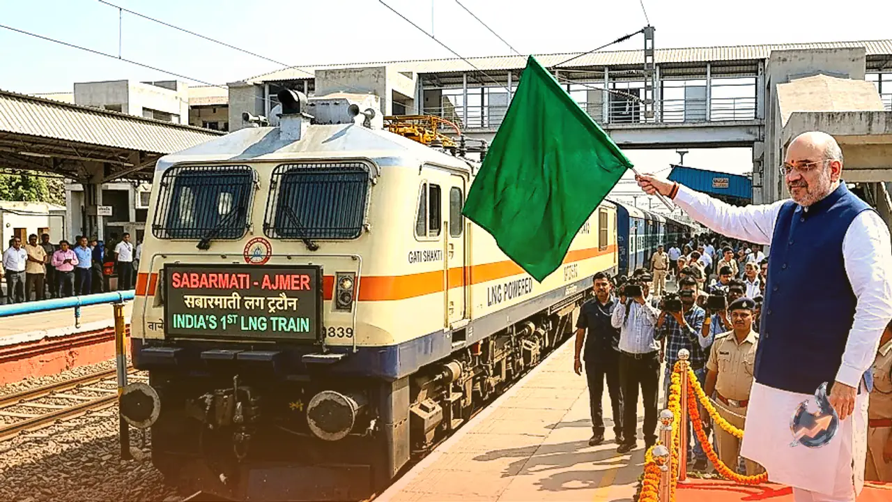 India First LNG Train Set to Run From Sabarmati Flags Off by Amit Shah