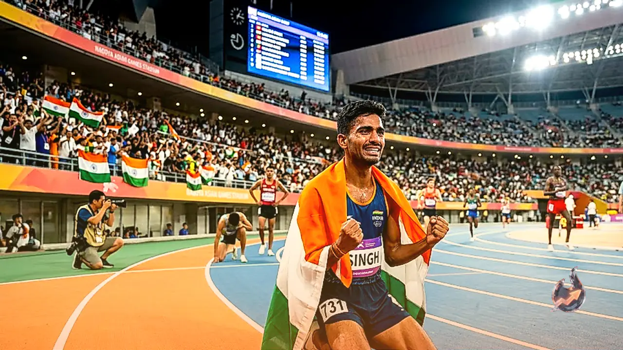 Gulveer Singh Claims Silver in Men's 10,000m Race