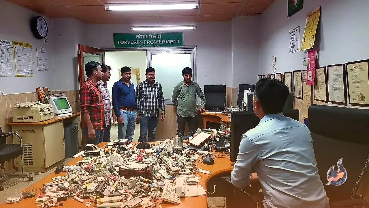 गुरुग्राम के सोहना में बिजली दफ्तर पर हमला, कर्मचारियों से मारपीट और कंप्यूटर तोड़े