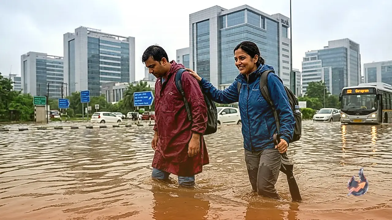 गुरुग्राम में भारी बारिश के बाद वर्क फ्रॉम होम की सलाह, 25 अगस्त को स्कूल और ऑफिस रहेंगे प्रभावित