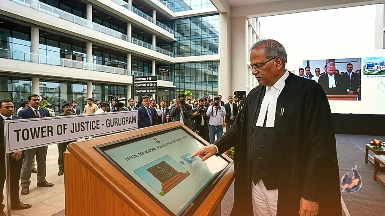 Gurugram's New 55-Courtroom 'Tower of Justice' Opens as CJI Lays Digital Foundation for Two Nuh Courts