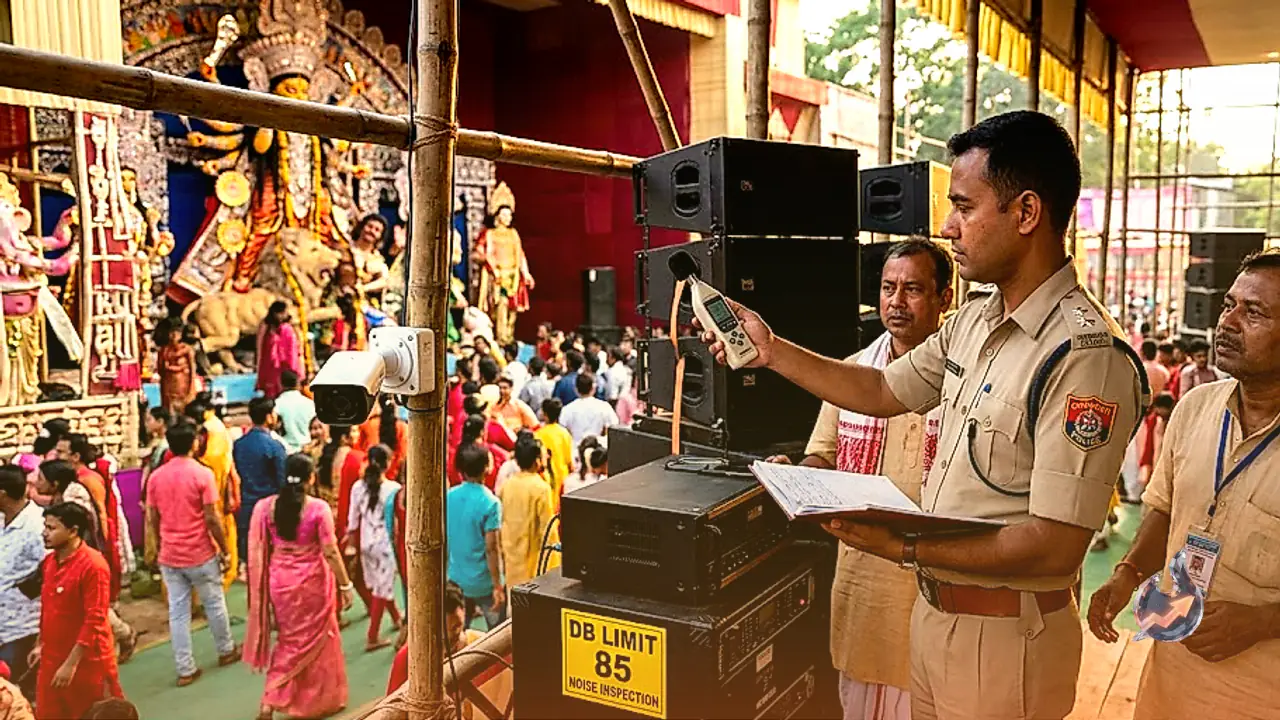 Guwahati Administration Sets Strict Safety and Decibel Limits for Durga Puja Celebrations