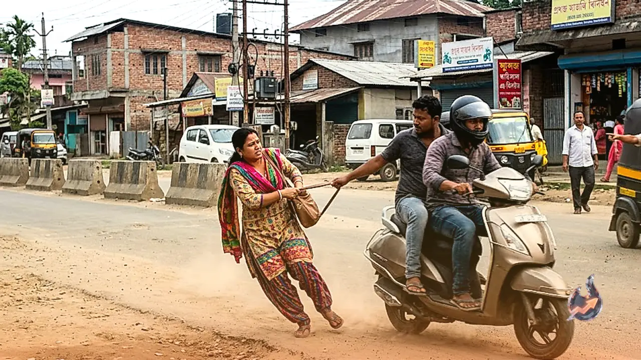 Guwahati Snatchers Drag Woman for 50 Metres on Scooter After She Resists Bag Robbery in Kahilipara