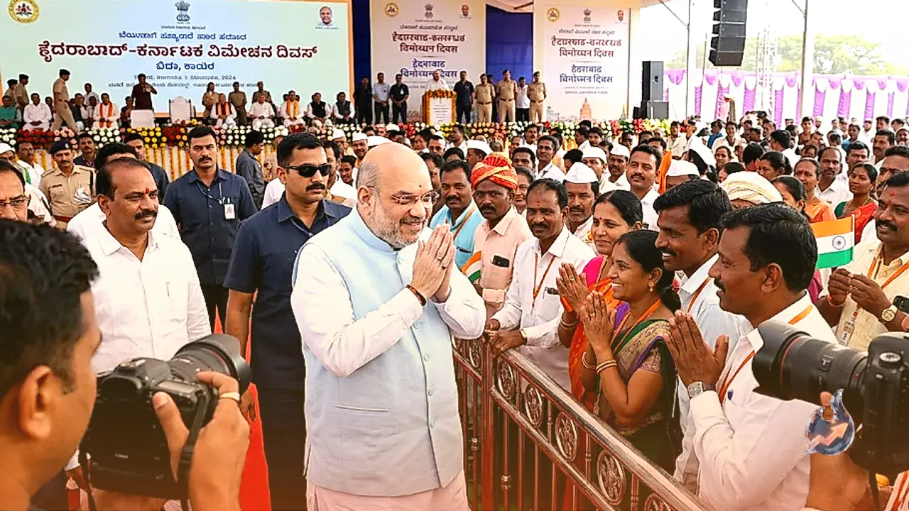 हैदराबाद मुक्ति दिवस पर अमित शाह ने कर्नाटक की जनता को दी बधाई