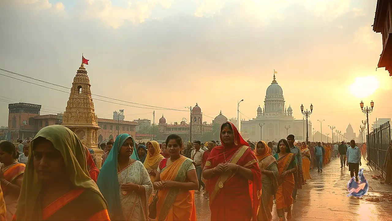 हल्की बारिश के बीच करौली में 500 से ज्यादा महिलाओं ने निकाली कलश यात्रा, विराट हिंदू सम्मेलन में गूंजी सामाजिक एकता की बात
