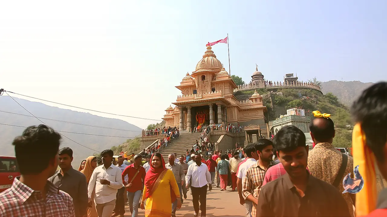 Hanuman Tekri in Sirohi Draws Devotees to Aravalli Hills for Child-Form Balaji Across 150 Steps