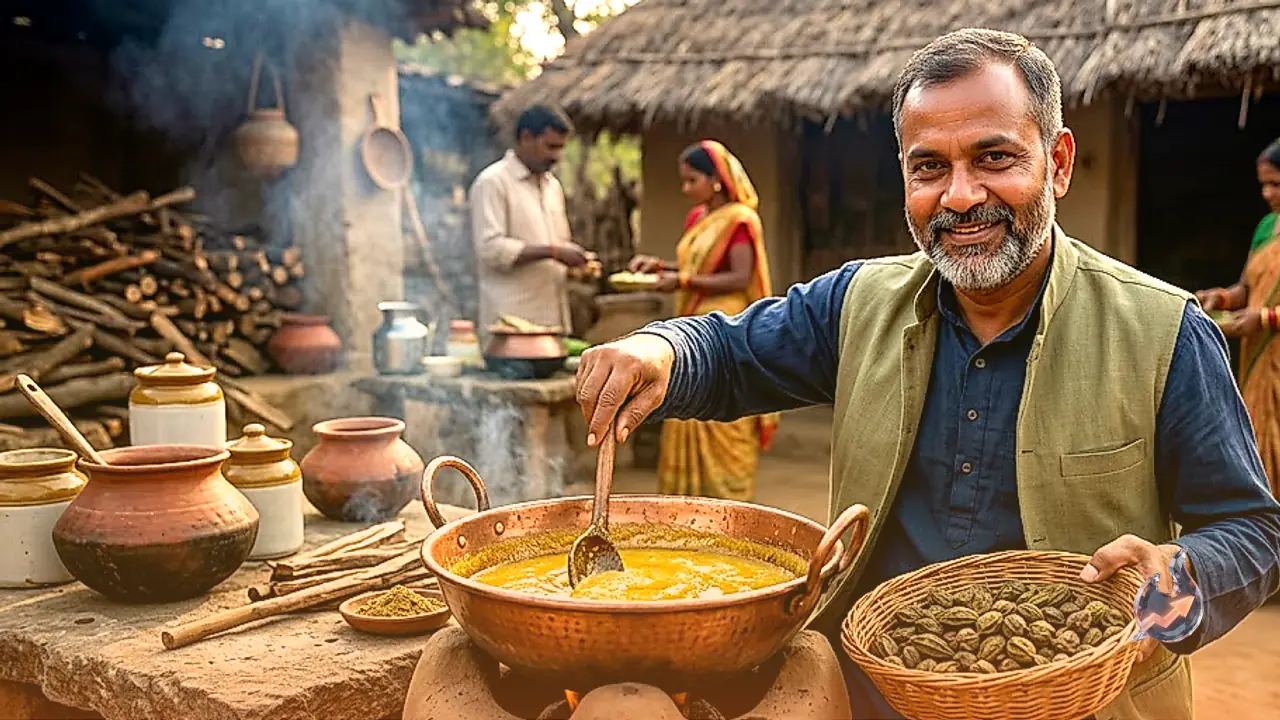 Palamu Herbalist Prepares Harad Ghee Using Traditional Method, Cites Relief in Digestion and Cough