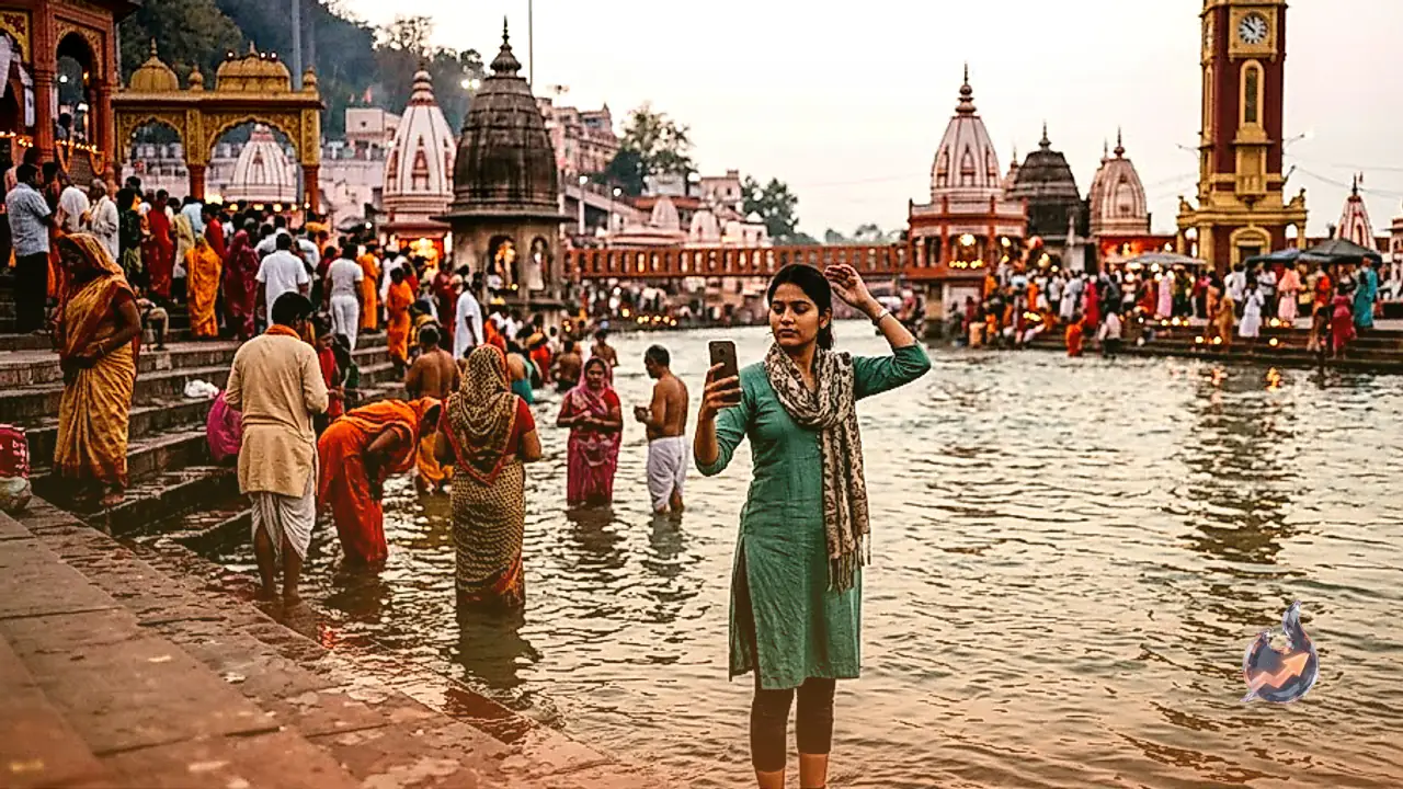 Video of Girl Basking in Ganga at Haridwar Goes Viral, Triggers Social Media Outrage