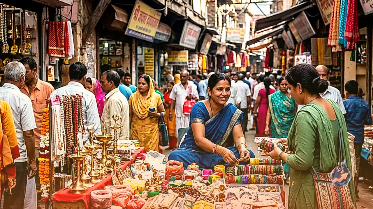 Haridwar bada bazar near har ki pauri offers everything from puja items to artificial jewelry