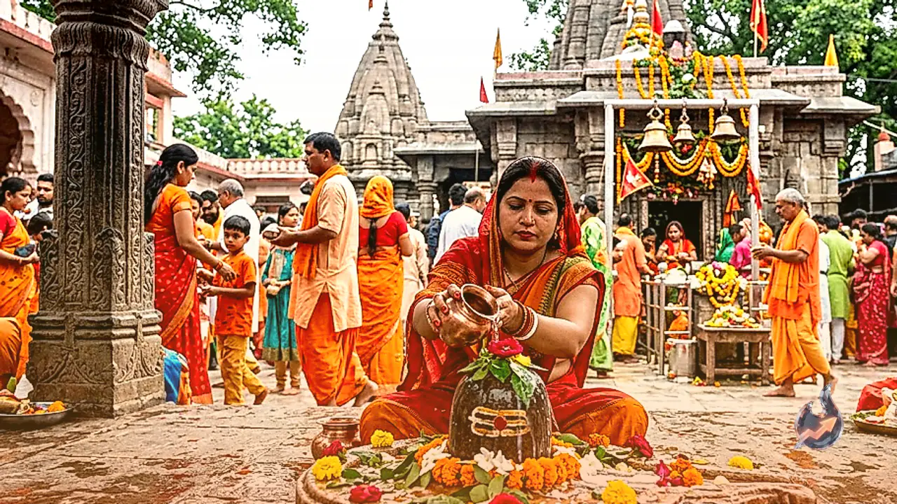 हरिद्वार के दक्षिण काली मंदिर में सावन पर विशेष अनुष्ठान, नीलधारा के पास उमड़े शिव भक्त