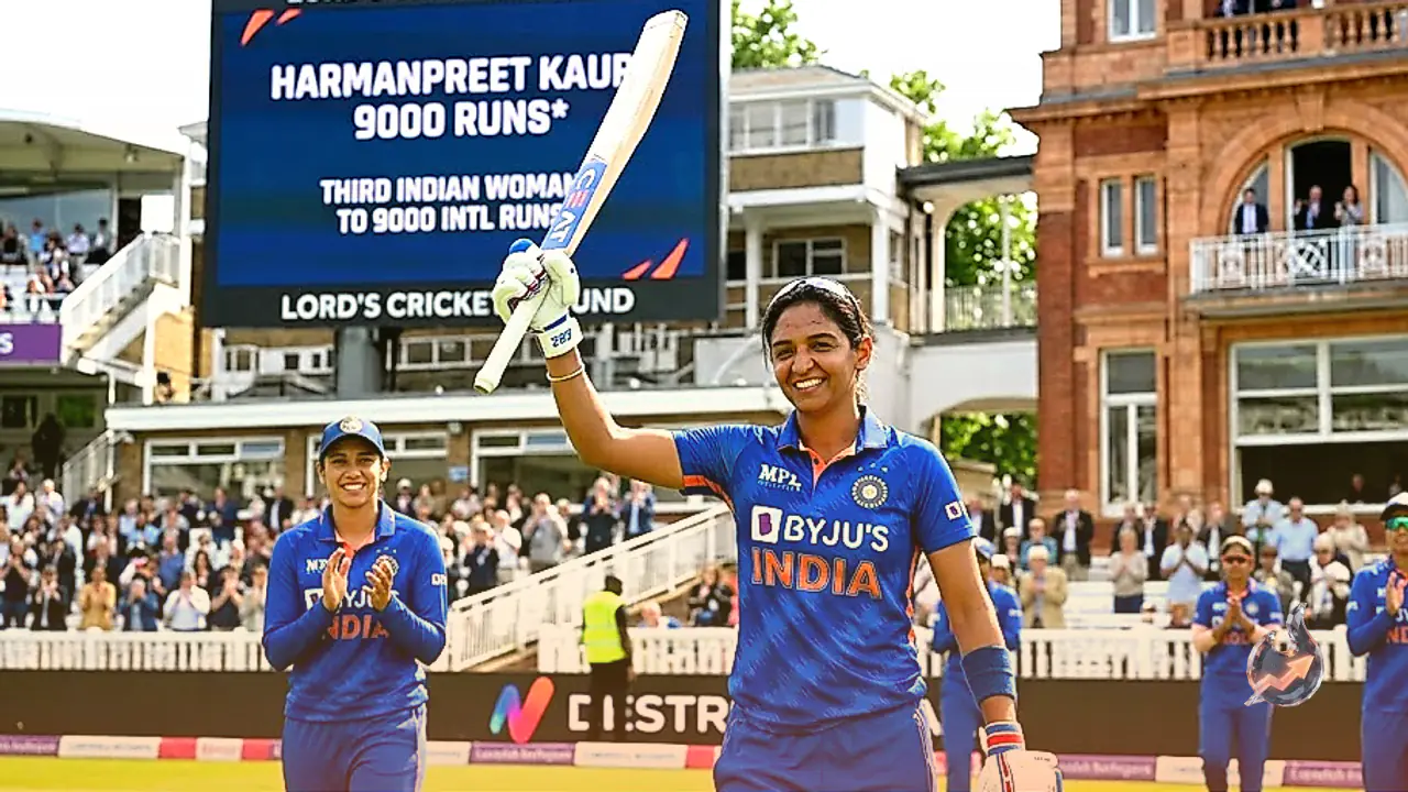 Harmanpreet Kaur Makes History: Becomes Third Indian Woman to Reach 9,000 International Runs