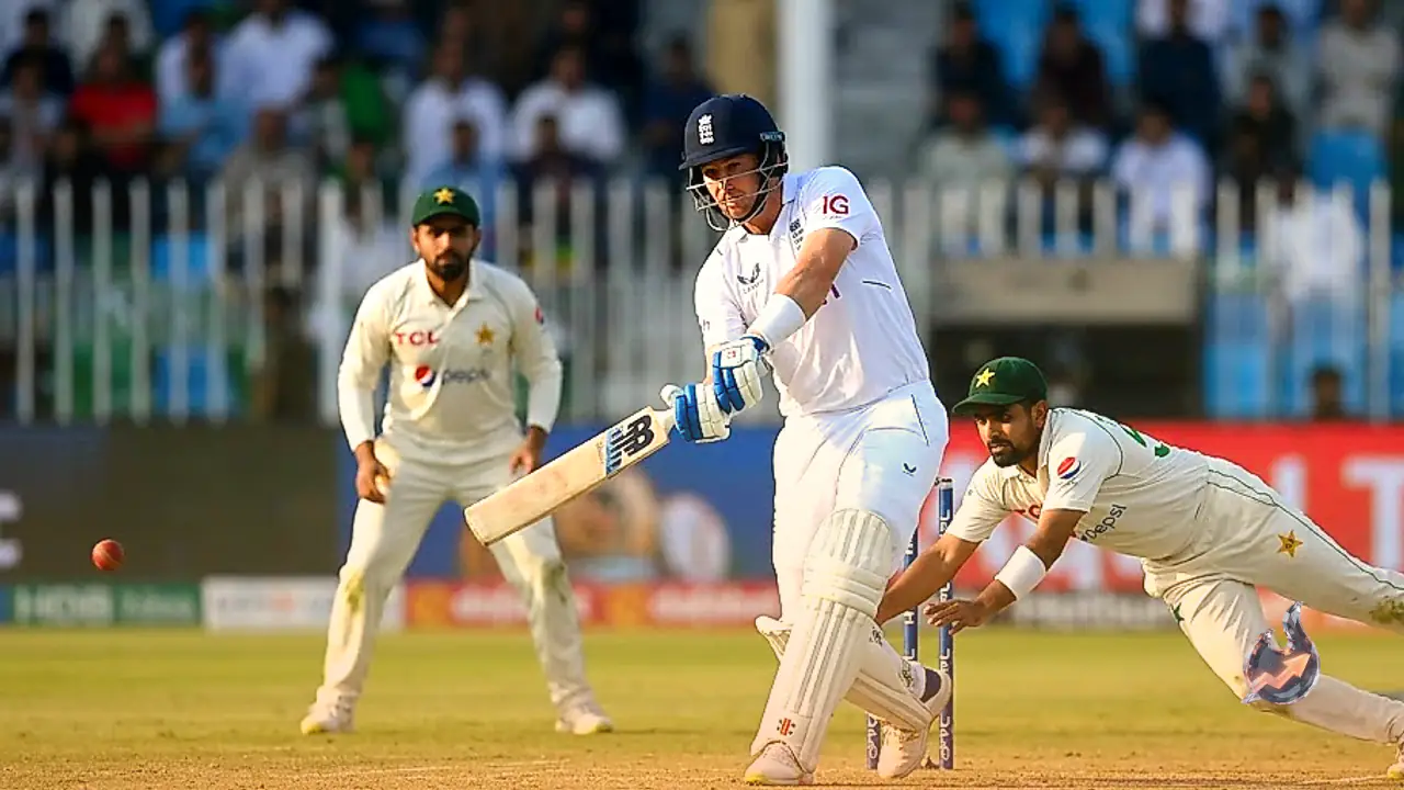 Harry Brook's Fiery 91 Leaves Pakistan Struggling as England Build 195 Run Lead in First Test