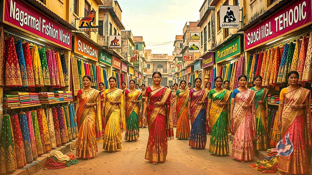 Festive Rush Hits Jamshedpur Markets Ahead of Hartalika Teej as Women Flock to Sakchi Saree Outlets