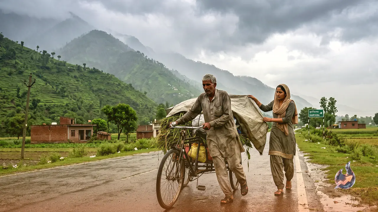 Three Day Yellow Alert Across Haryana's 23 Districts, Himachal Braces for Storms and Rain Till June 19
