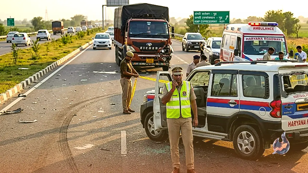 Fatal Accident on KMP Expressway in Haryana Leaves Police Officer Dead After Truck Collision