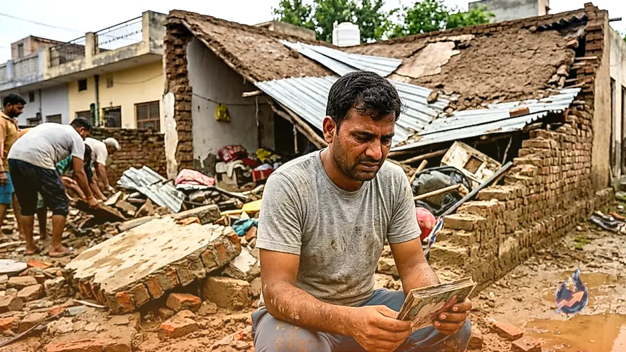Heavy Rain Triggers Roof Collapse in Haryana Killing Couple, Inundates Ambala and Jhajjar