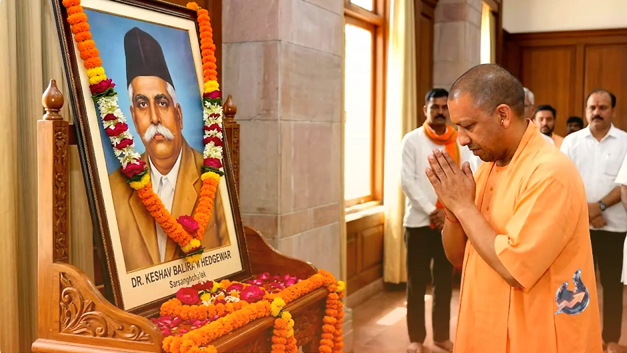 Yogi Adityanath Honours RSS Founder Keshav Baliram Hedgewar on His Death Anniversary with a Tribute Post on X