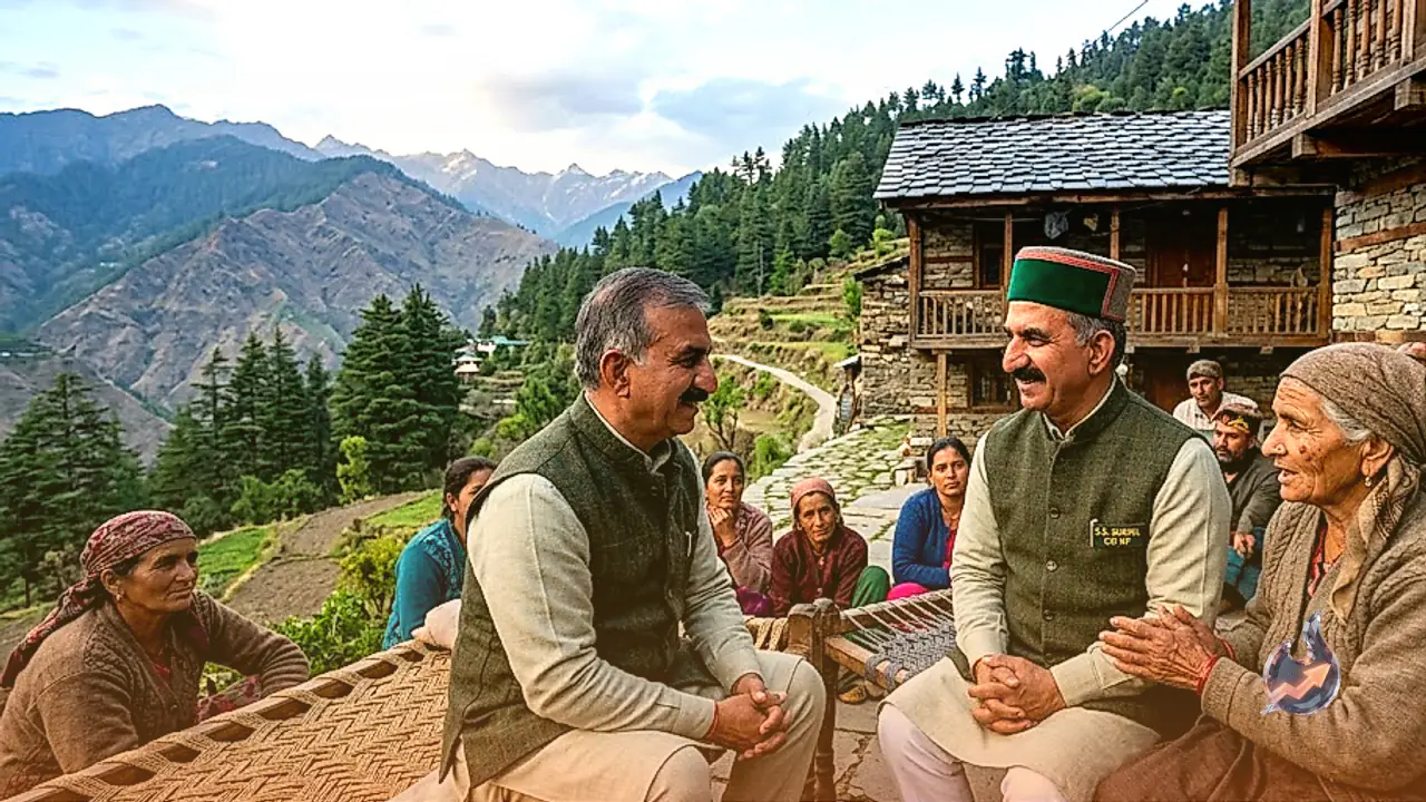 Himachal Chief Minister Sukhvinder Singh Sukhu Begins Three-Day Tour Across Remote Villages in Rohru and Rampur