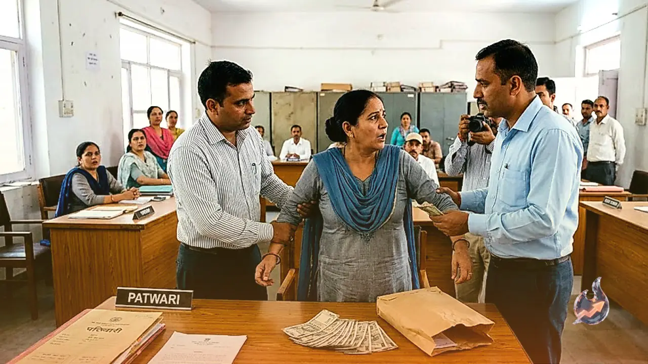हिमाचल प्रदेश के बरोटीवाला में एक लाख रुपये रिश्वत लेते महिला पटवारी गिरफ्तार