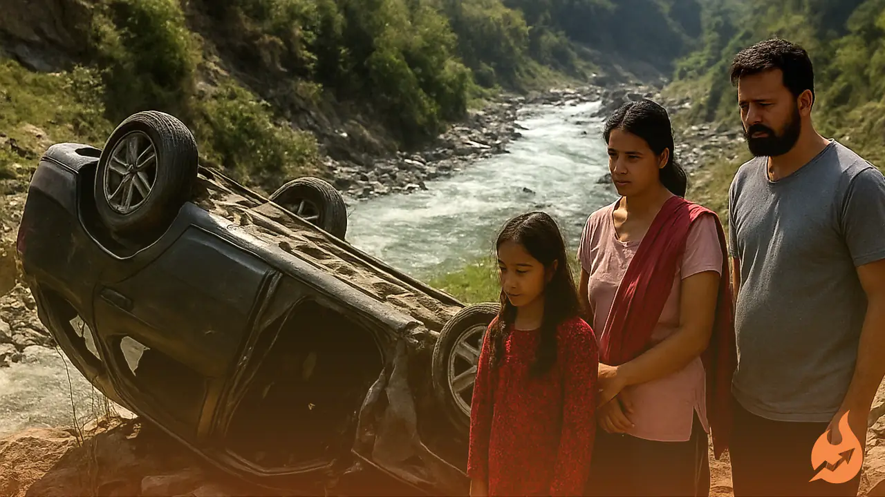 Tragic Accident in Himachal's Manikaran: Car Plunges 300 Metres Into Gorge, 3 Dead, 2 Injured