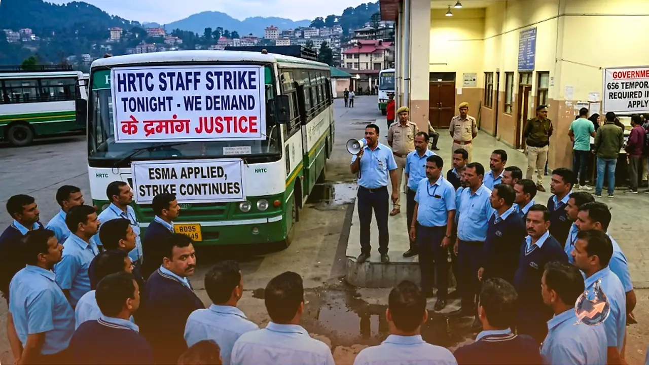 हिमाचल में आज रात से थम सकते हैं HRTC के पहिए, सरकार ने ठोका एस्मा, 656 अस्थायी चालकों की भर्ती शुरू