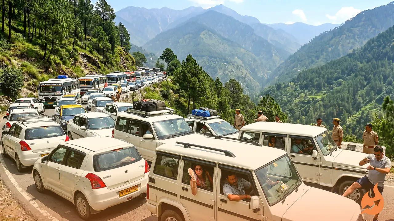 हिमाचल में टूरिस्ट सीजन बना मुसीबत: शिमला से डलहौजी तक हर रास्ते पर घंटों लंबा जाम, सड़कों पर ही बीत रहे 4-5 घंटे