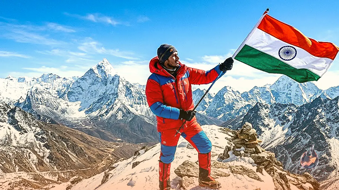 Rajasthan Youth Arjun Singh Rathore Scales 14835 Foot High Sarfaj Peak in Himalayas to Unfurl National Flag