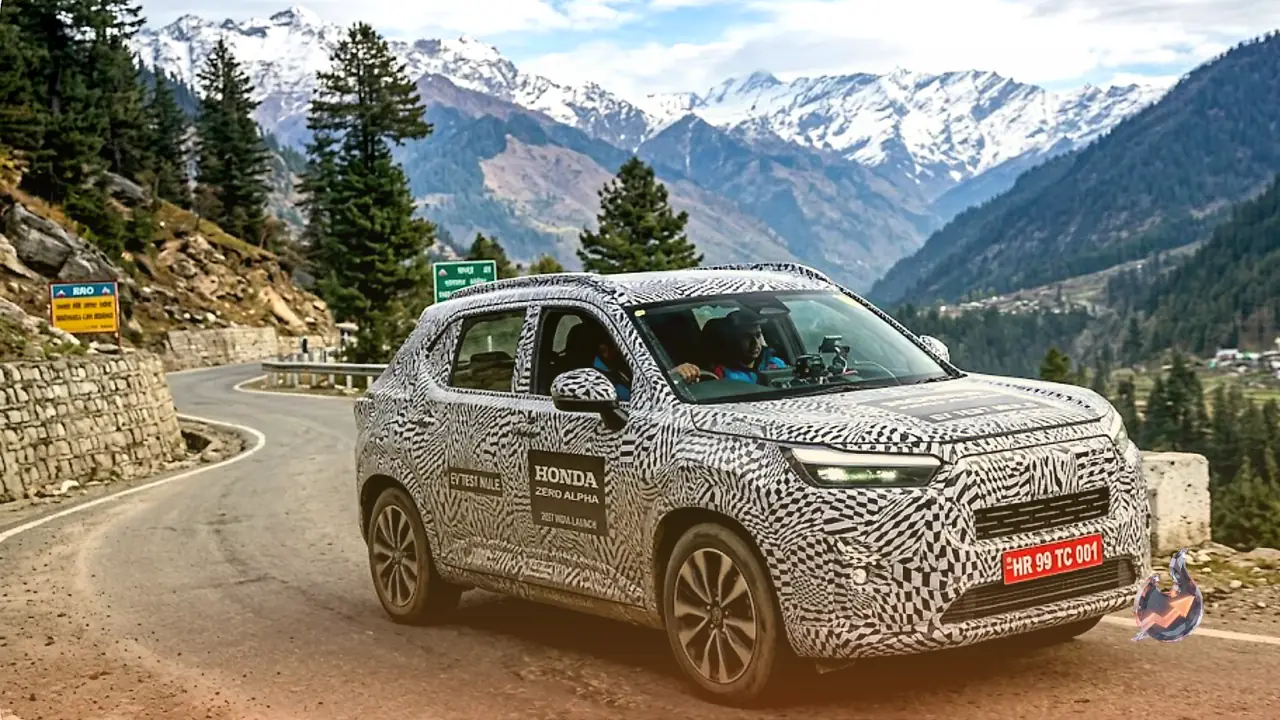 Honda Zero Alpha Electric SUV Caught Testing Near Manali Ahead of Its 2027 India Launch