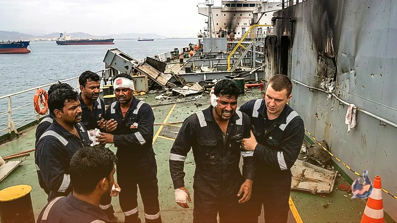 होर्मुज जलडमरूमध्य में ईरान का मिसाइल हमला, भारतीय नाविक की मौत और आठ घायल