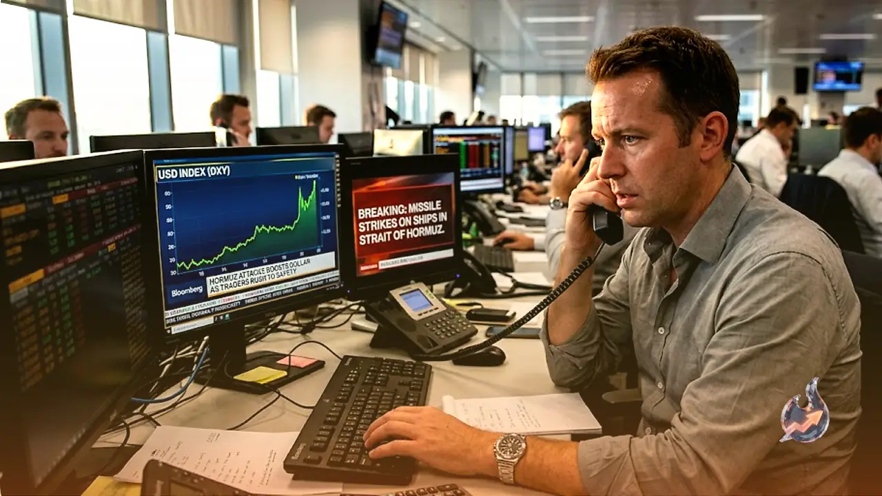 Missile Attacks in the Strait of Hormuz Push the Dollar Higher as Traders Rush to Safety