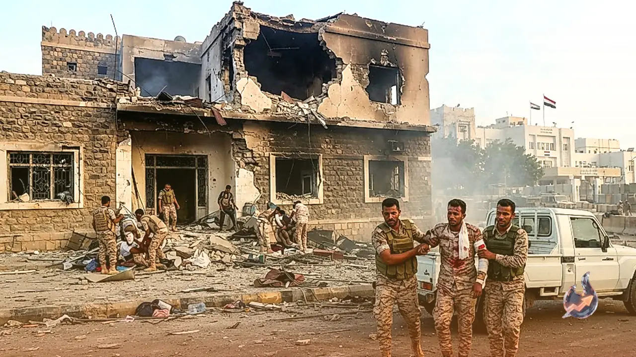 Houthi Missile Hits Aden Presidential Palace Complex, Leaving Two Guards Dead and Six Injured