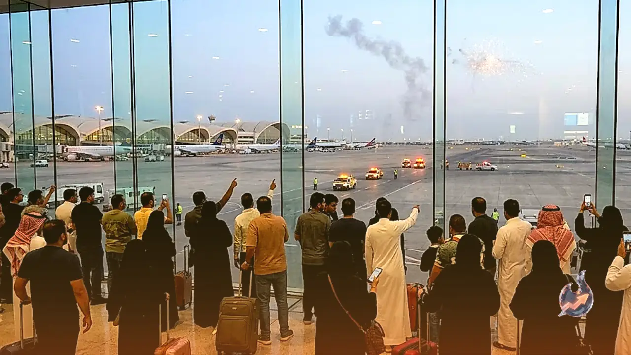 Houthi Missile Targets Riyadh Airport, Halting Flights Before Defenses Intercept Strike