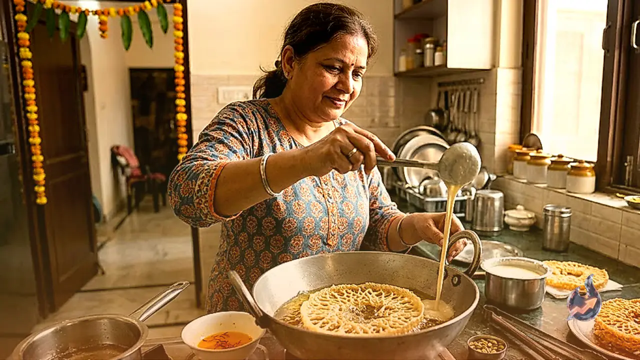 How To Make Crispy Lattice Ghevar At Home Without A Special Mold