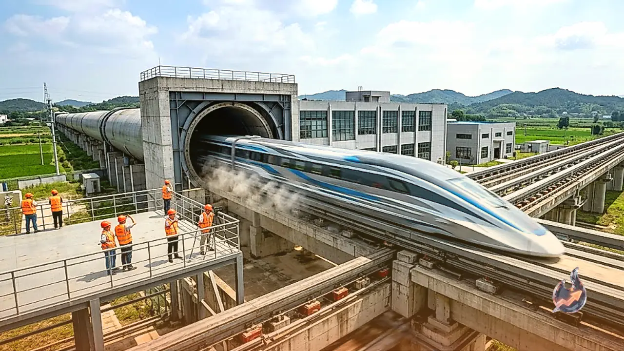 China Maglev Test Model Hits 800 km/h Speed on One-Kilometer Track in Hubei