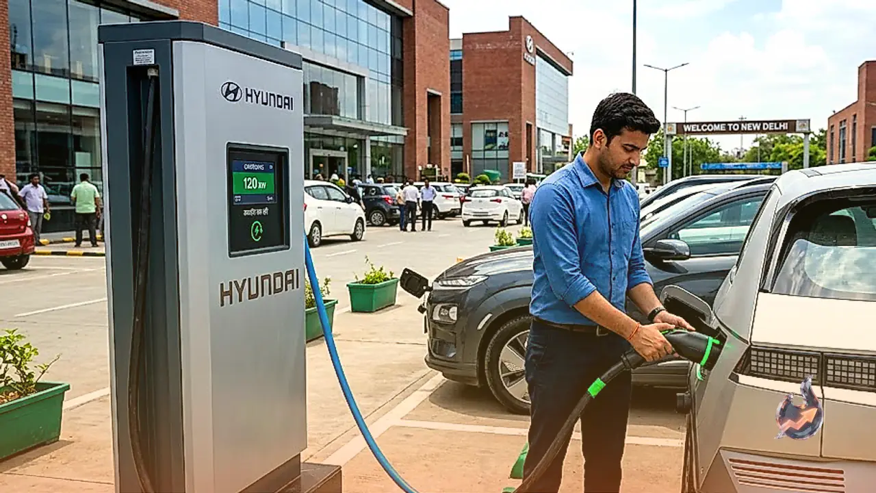 Hyundai Deploys New 120kW Fast Chargers In Delhi With Free Charging Offer