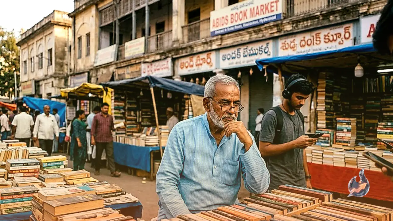 हैदराबाद के ऐतिहासिक आबिड्स बुक मार्केट पर डिजिटल दौर की मार, 80 प्रतिशत तक सिमटा किताबों का कारोबार
