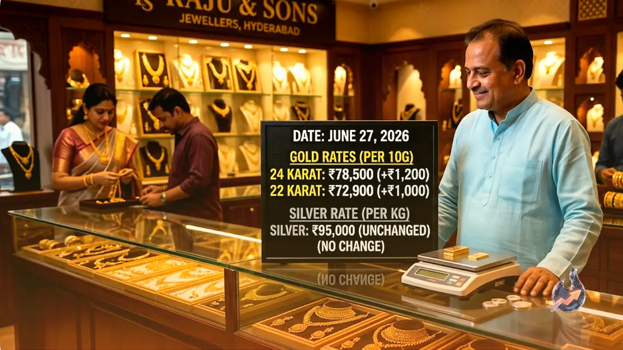 Retail Gold Prices Surge In Hyderabad For Second Straight Day While Silver Holds Flat