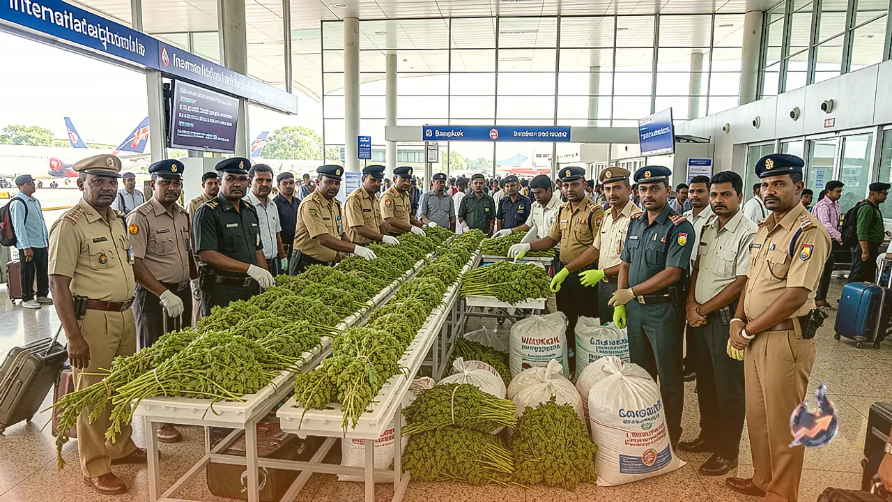 Hydroponic Weed Worth Rs 44.27 Lakh Seized From Passenger's Bag at Pune Airport