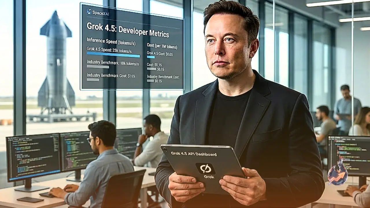 Elon Musk’s SpaceXAI Launches Grok 4.5, Betting Big on Speed and Cost Efficiency