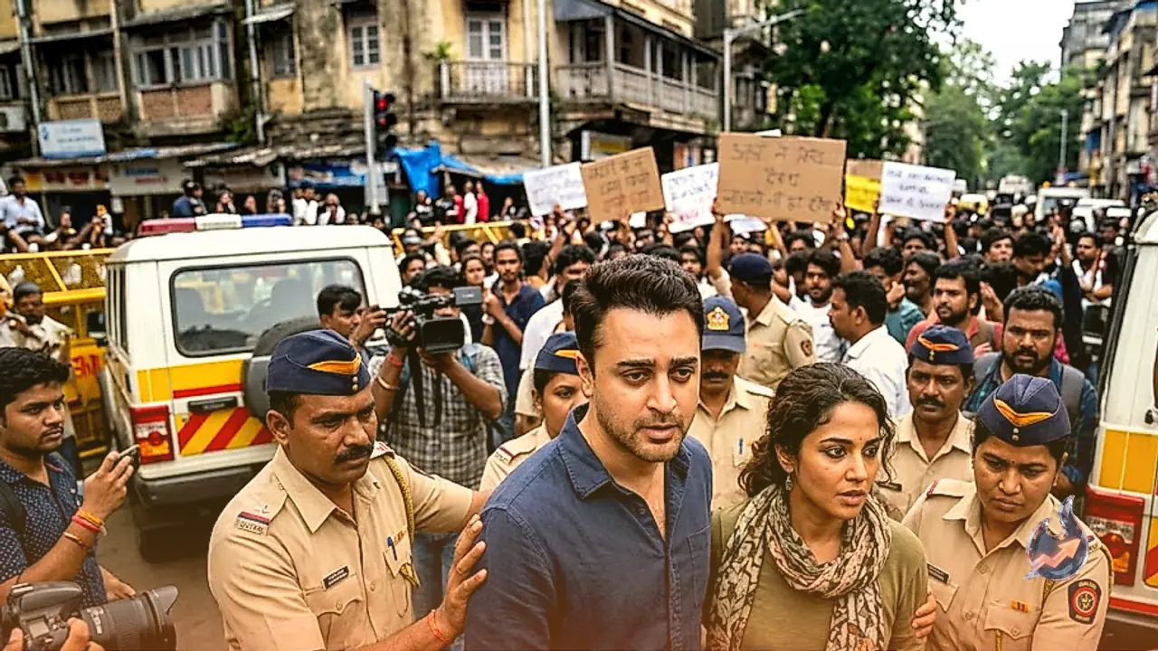 Imran Khan and Lekha Washington Detained in Mumbai Amid Protests Over Election Commission Voter List Revision