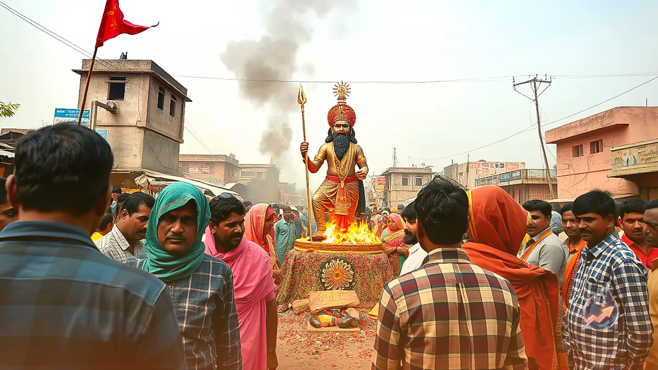 भीलवाड़ा के इस अनूठे गांव में नहीं जलाया जाता रावण का पुतला, सदी पुरानी प्रतिमा का होता है वध