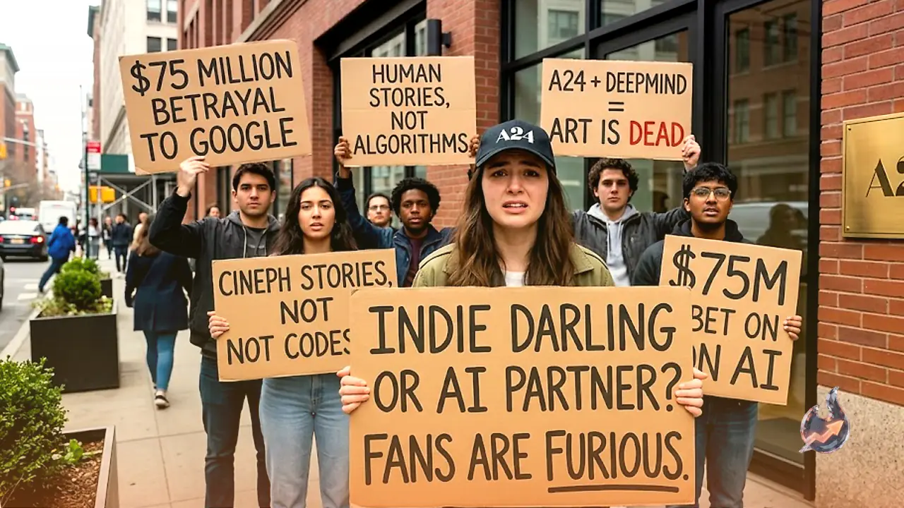 Indie Darling A24 Bets $75 Million on a Google AI Lab, and Its Fans Are Furious