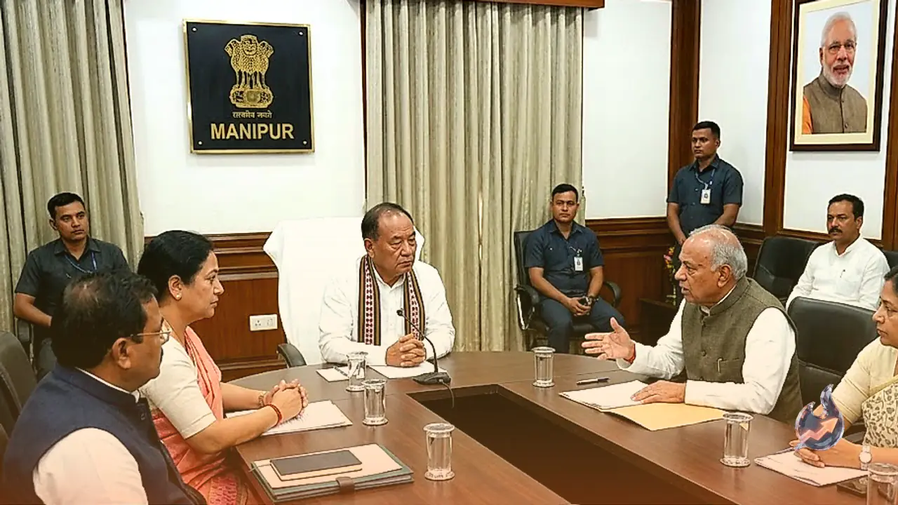 मणिपुर के मुख्यमंत्री युमनाम खेमचंद सिंह से मिला विपक्षी गठबंधन, सभी दलों की बैठक बुलाने की रखी मांग