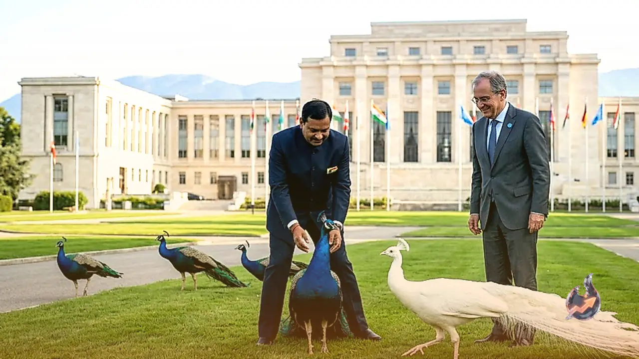 India Sends Five Peacocks to UN Geneva Headquarters, Reviving a 45-Year-Old Diplomatic Tradition
