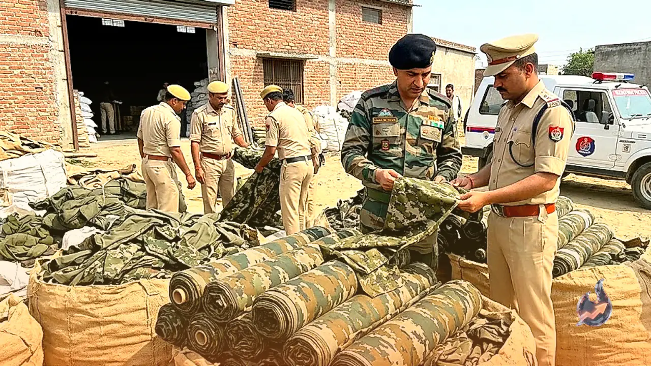 Indian Army and Rajasthan Police Bust Fake Combat Uniform Network, Seize 1,000 Meters of Cloth in Sri Ganganagar