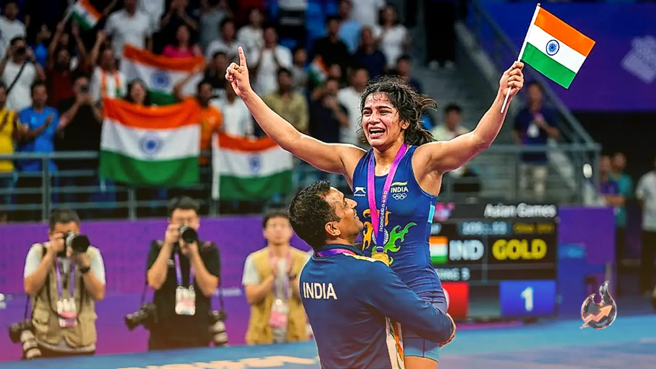 Indian Contingent Clinches Six Gold Medals on Day 13 to Secure Fifth Spot in Asian Games