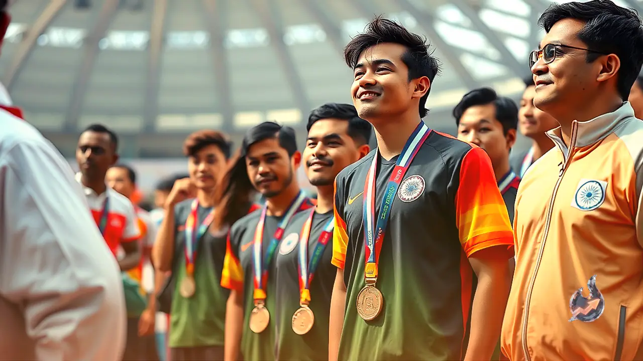 Indian Contingent Secures Fourth Spot With 85 Medals Following Gold Rush on Day 15