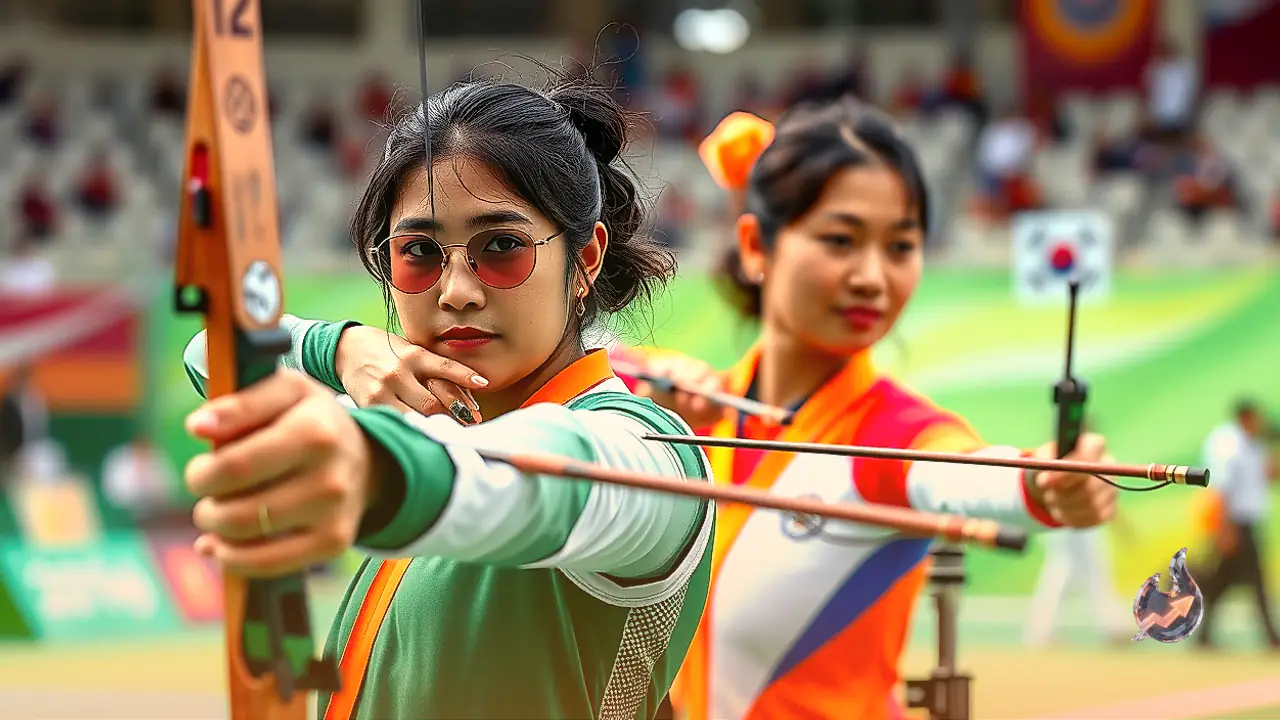 एशियाई खेलों में भारतीय महिला रिकर्व तीरंदाजी टीम ने रचा इतिहास, दक्षिण कोरिया को हराकर पहली बार जीता स्वर्ण पदक