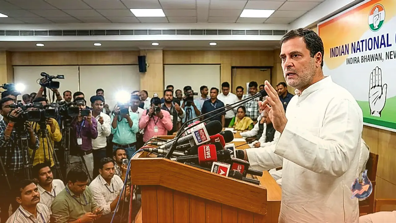 Leader of Opposition Rahul Gandhi Addresses Media at Indira Bhawan Over 'Vote Chori' and 'The H Files'