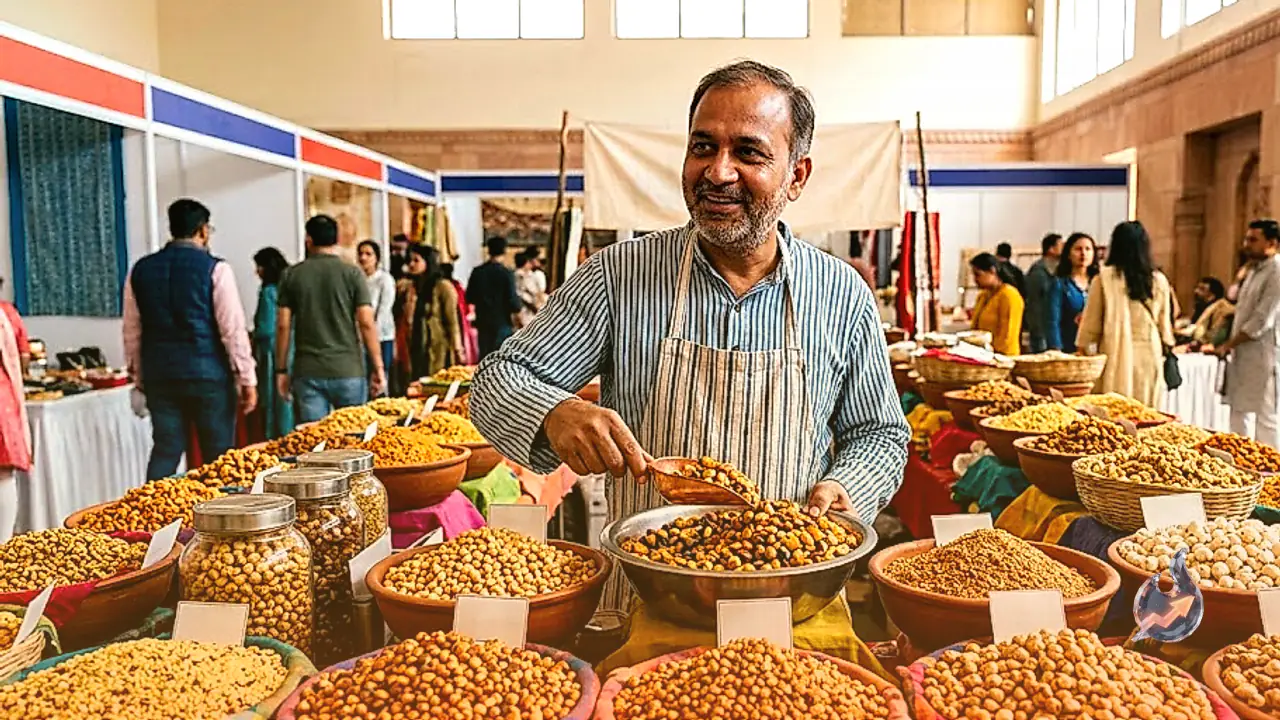 Indore Snack Artisan Brings 1000 Roasted Varieties to Jaipur Expo With 150 Fasting Options
